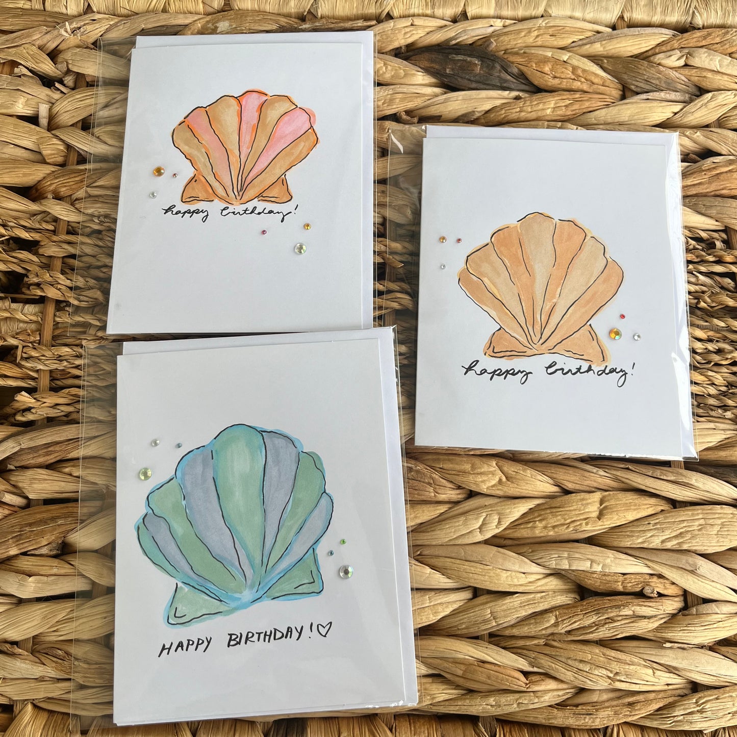 Shell Birthday Cards