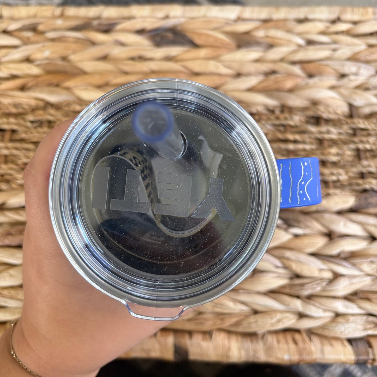 Flower Hand Engraved Yeti Tumbler