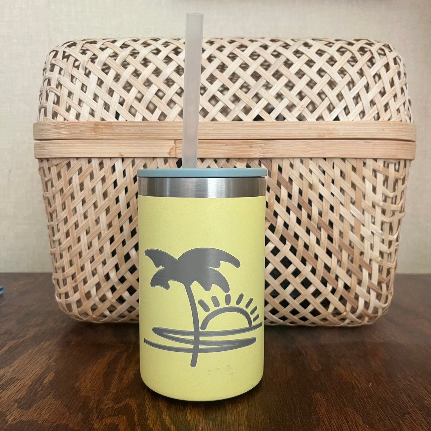 Pomelo 10oz. Stanley Can Cooler Cup with Beach Design