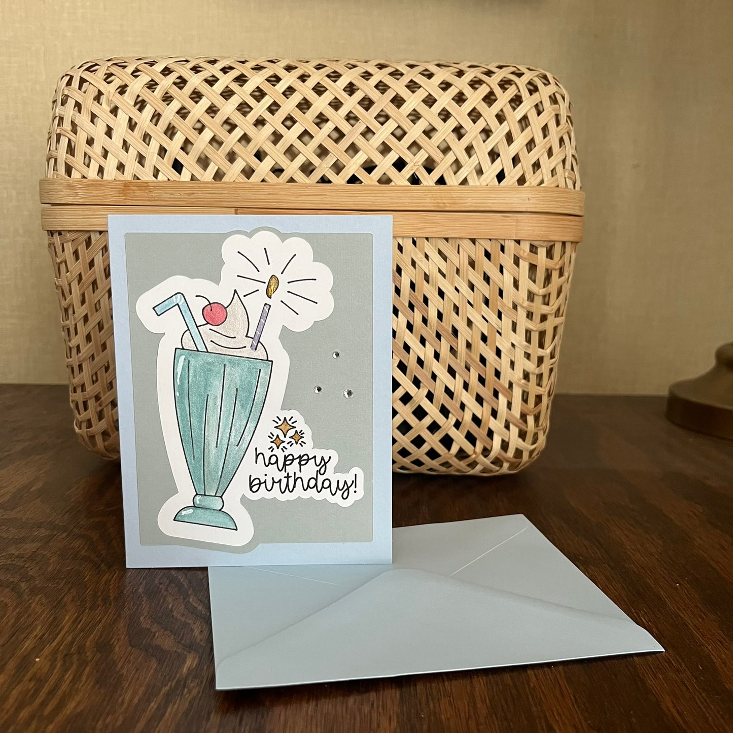 Milkshake Birthday Card