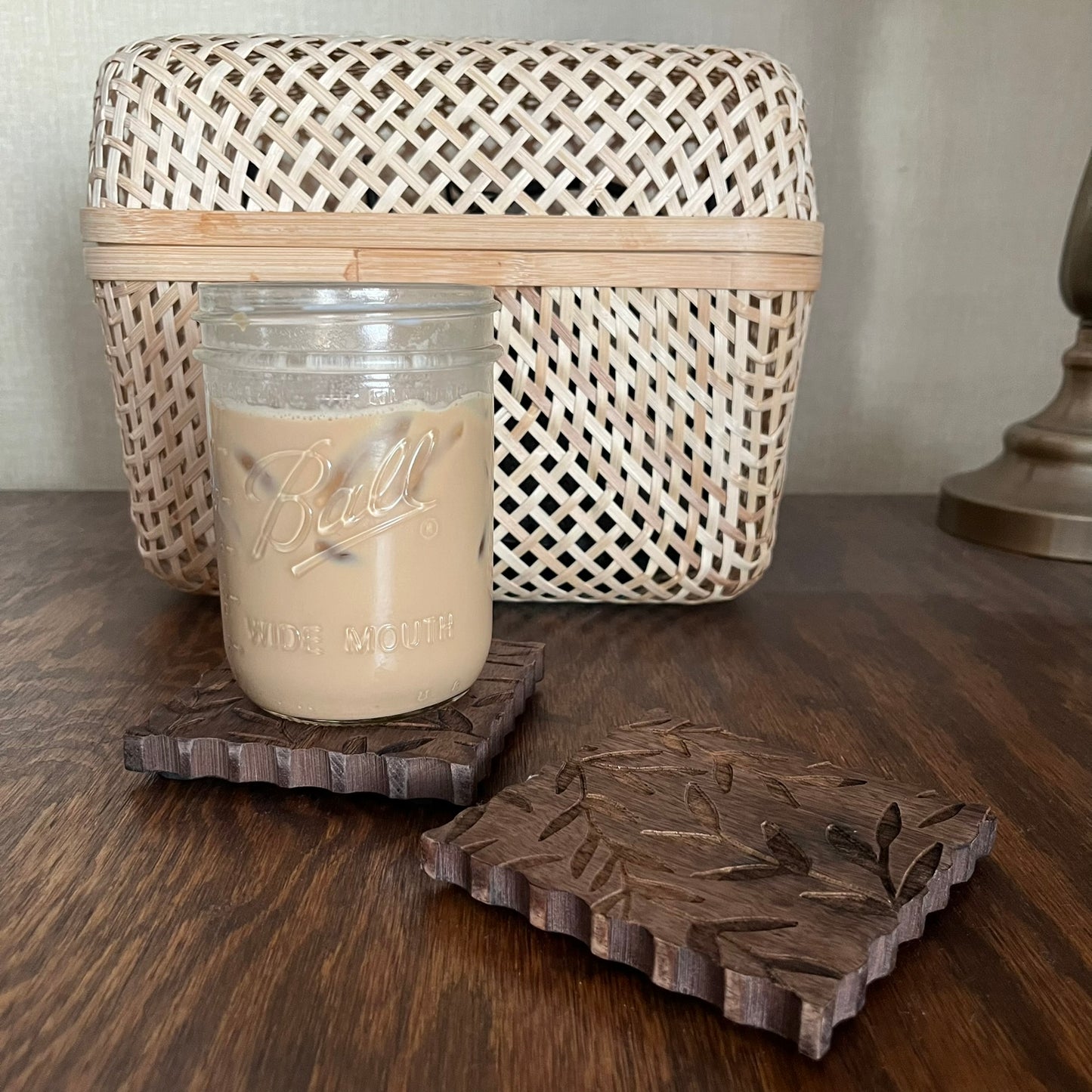 Scallop Wood Coasters