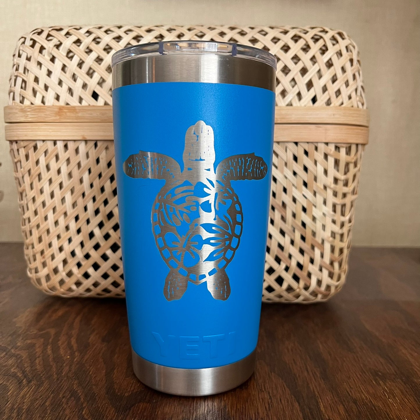 Reef Blue 20oz. Yeti Rambler Turtle Tumbler