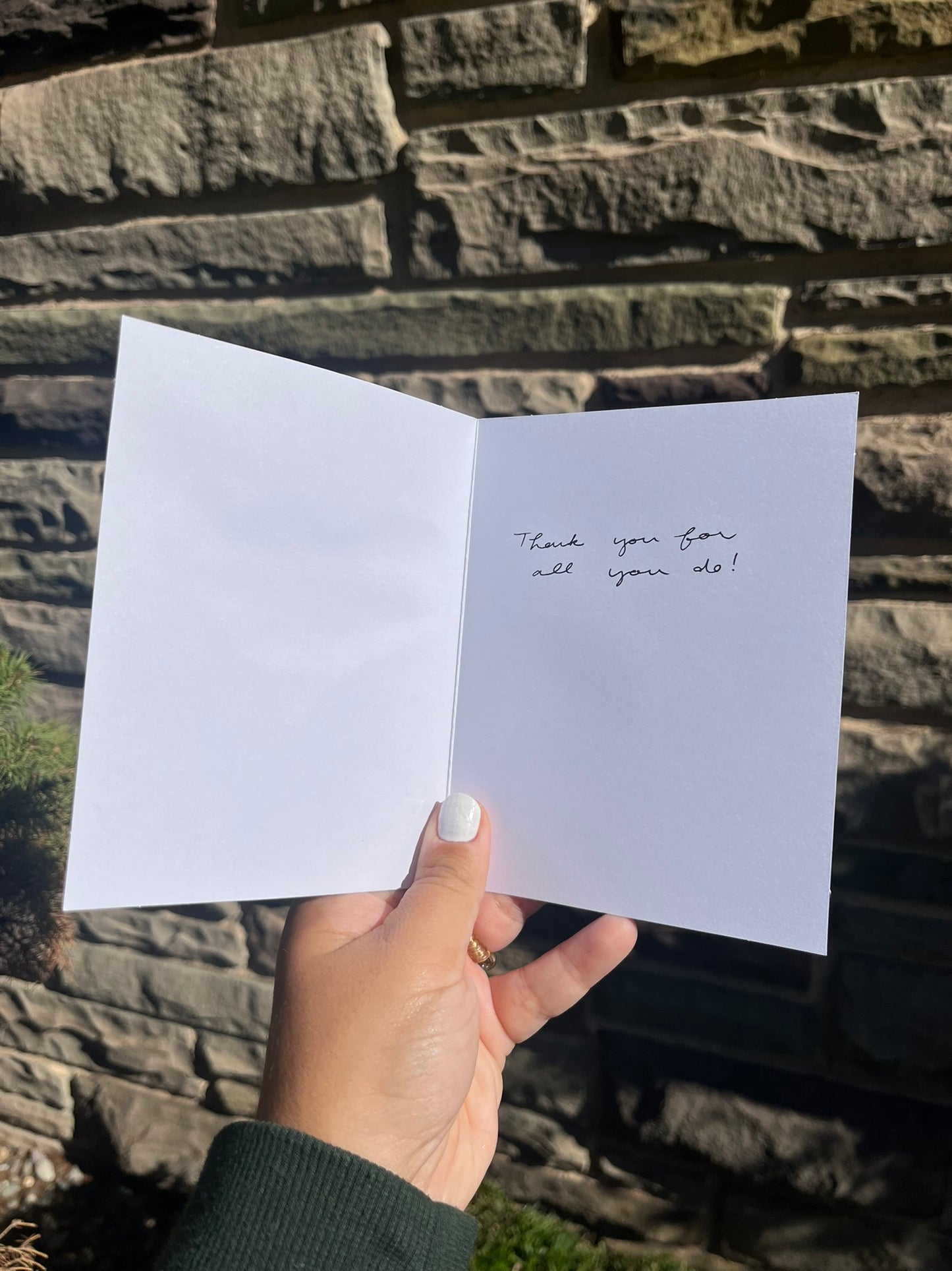 Embellished Heart Thank You Card