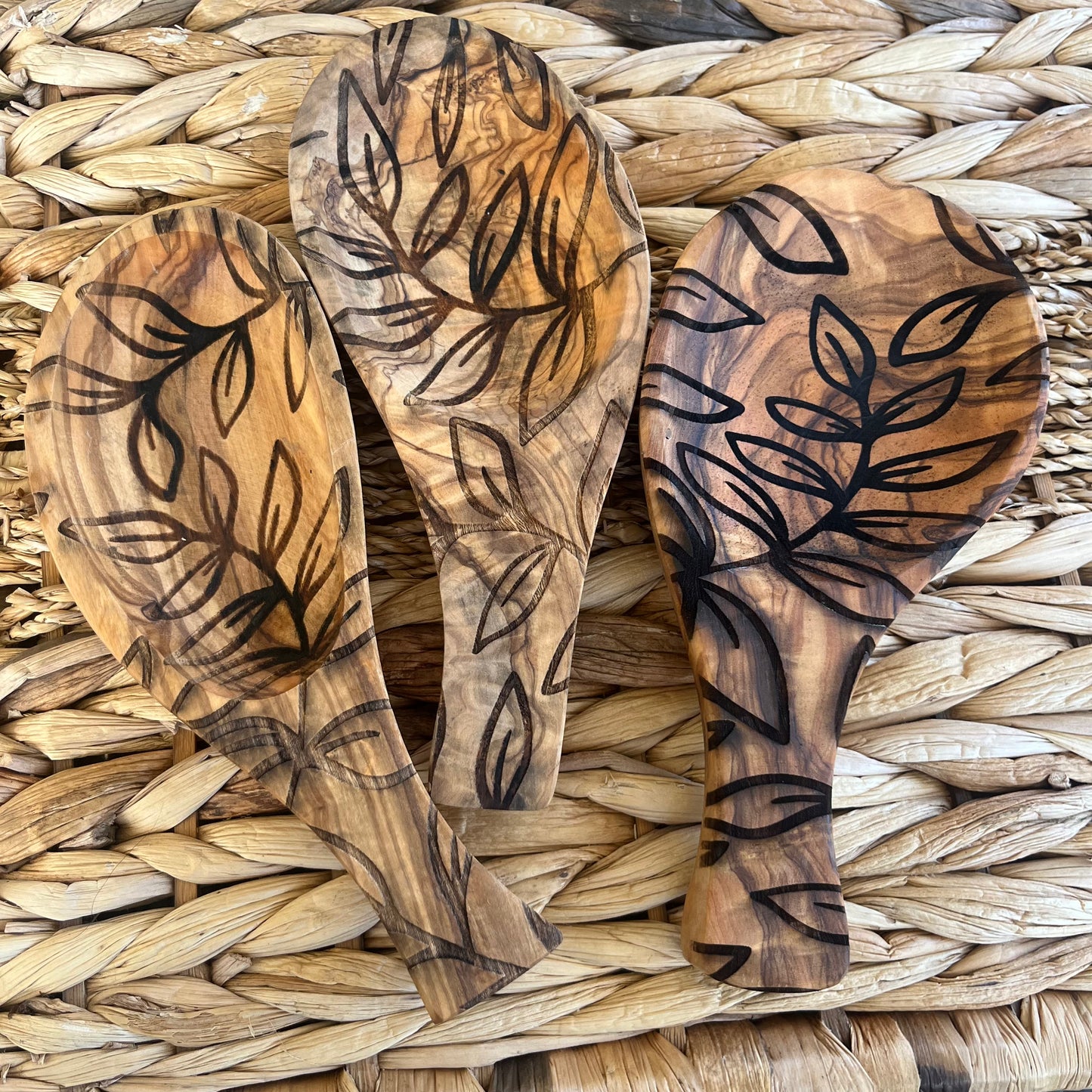 Olive Wood Spoon Rests