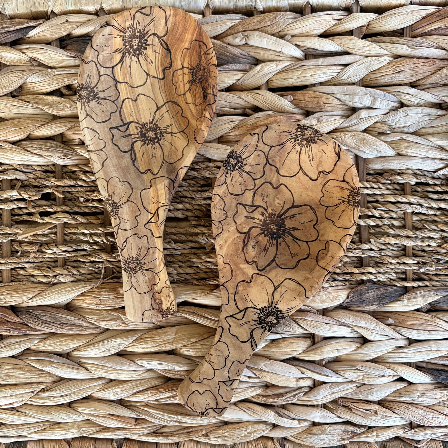 Olive Wood Spoon Rests