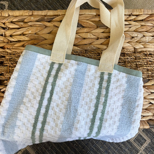 Blue Stripe Tote Bag