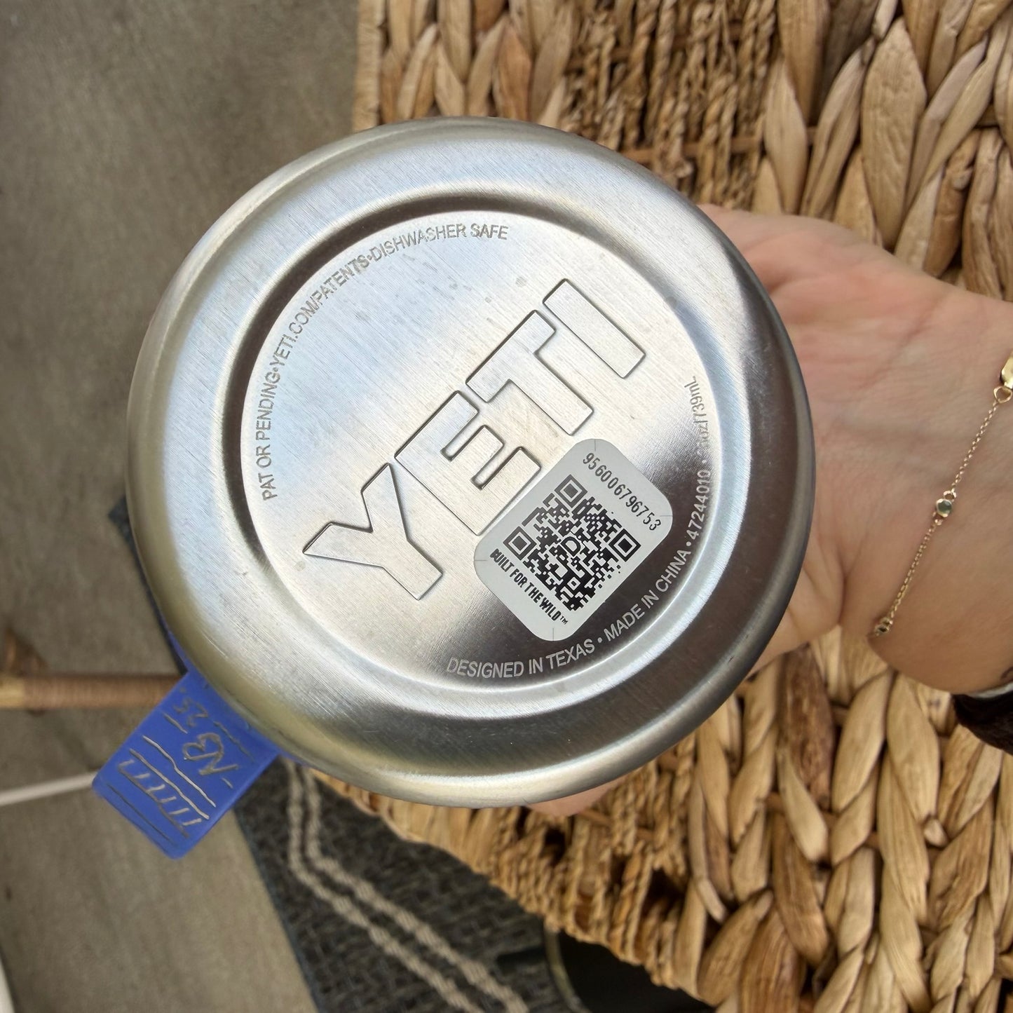 Flower Hand Engraved Yeti Tumbler