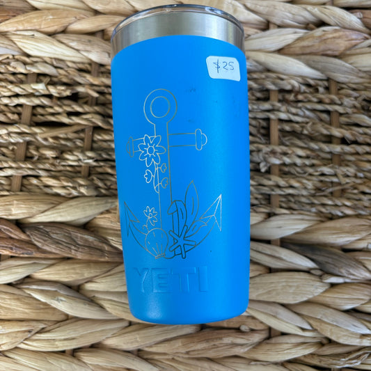 Anchor Engraved Yeti Tumbler