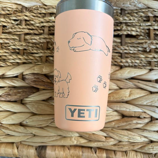 Dog Engraved Yeti Tumbler