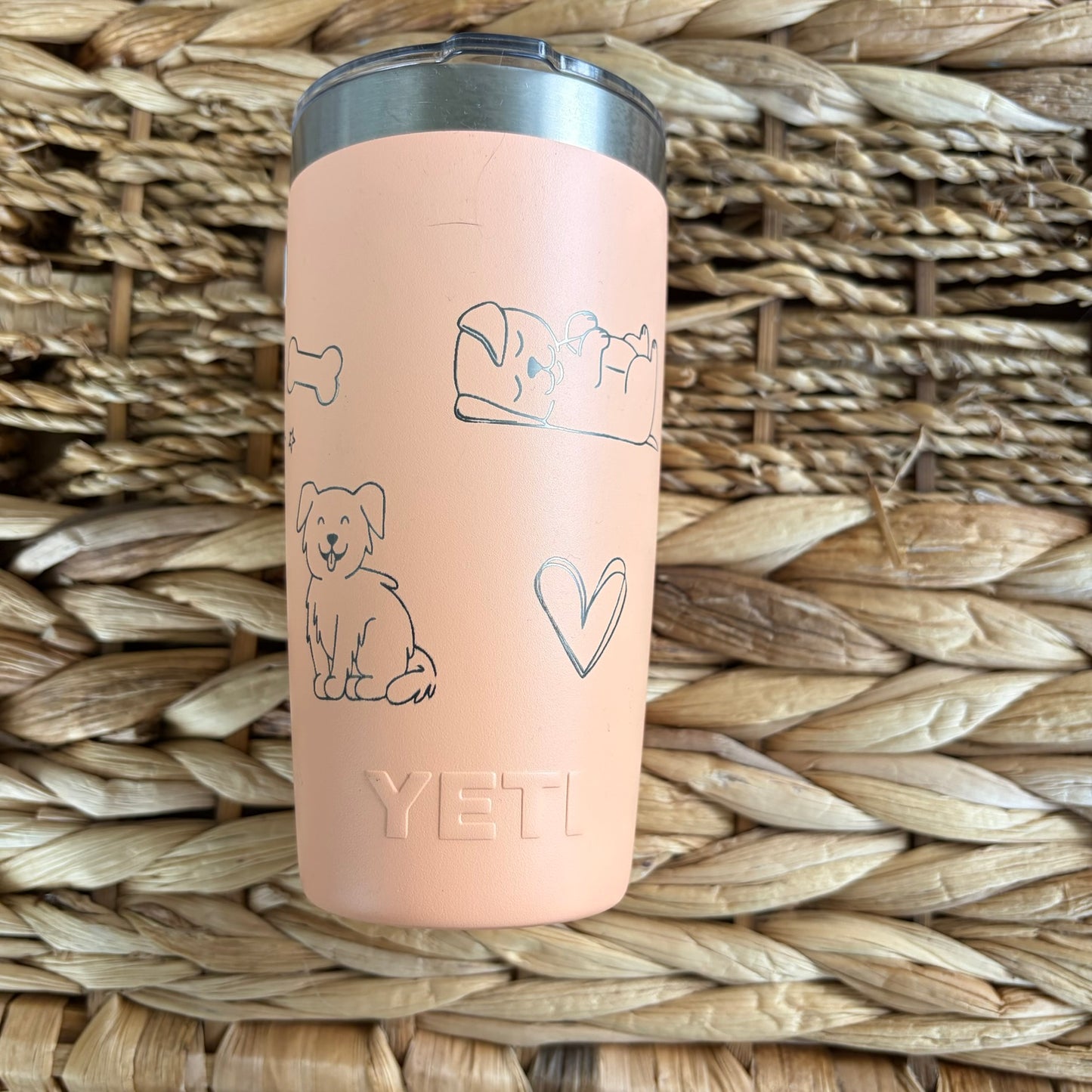 Dog Engraved Yeti Tumbler