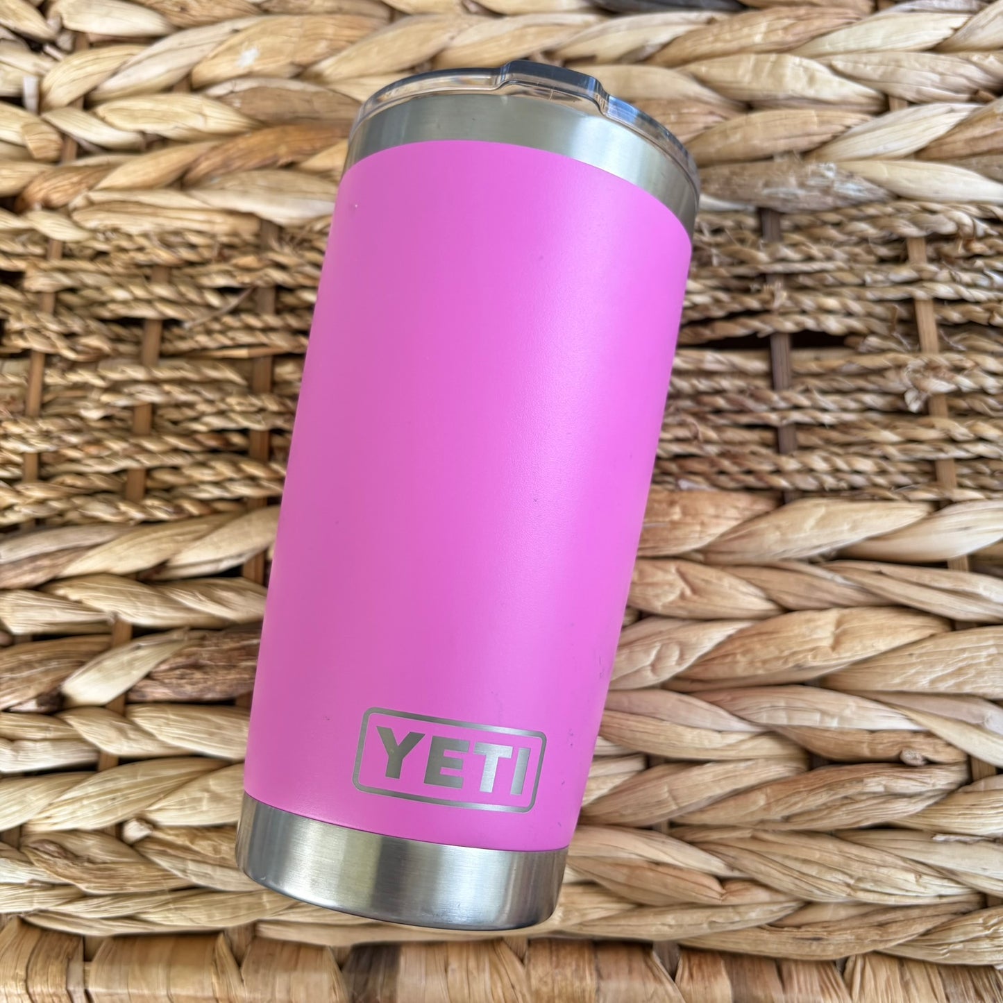 Flower Engraved Yeti Tumbler