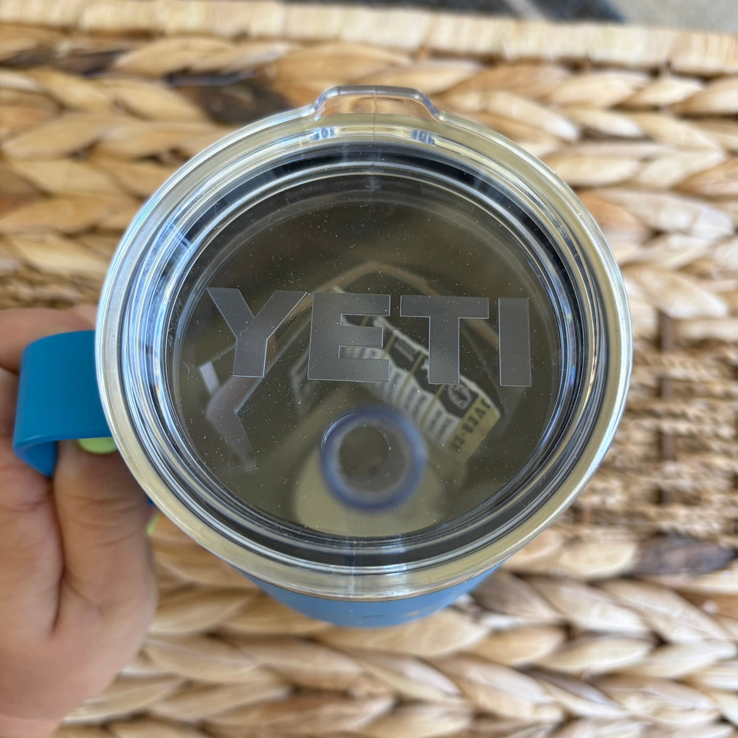 Wave Engraved Yeti Tumbler