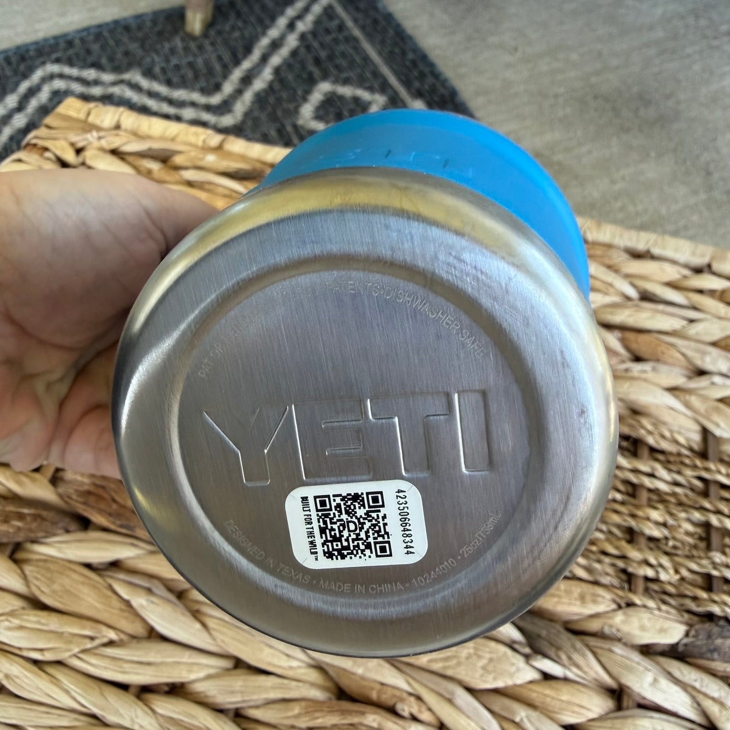 Wave Engraved Yeti Tumbler