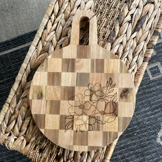 Checkered Double Sided Charcuterie Board