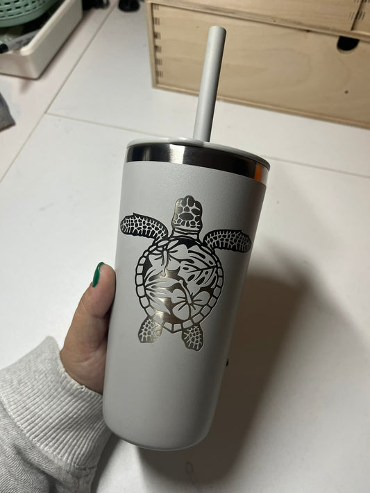 Birch 20oz. Hydro Flask Turtle Tumbler