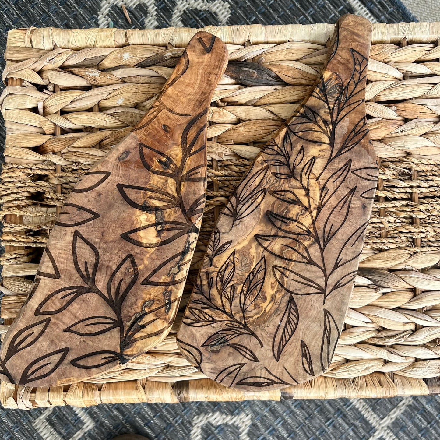 Olive Wood Irregular Charcuterie Boards