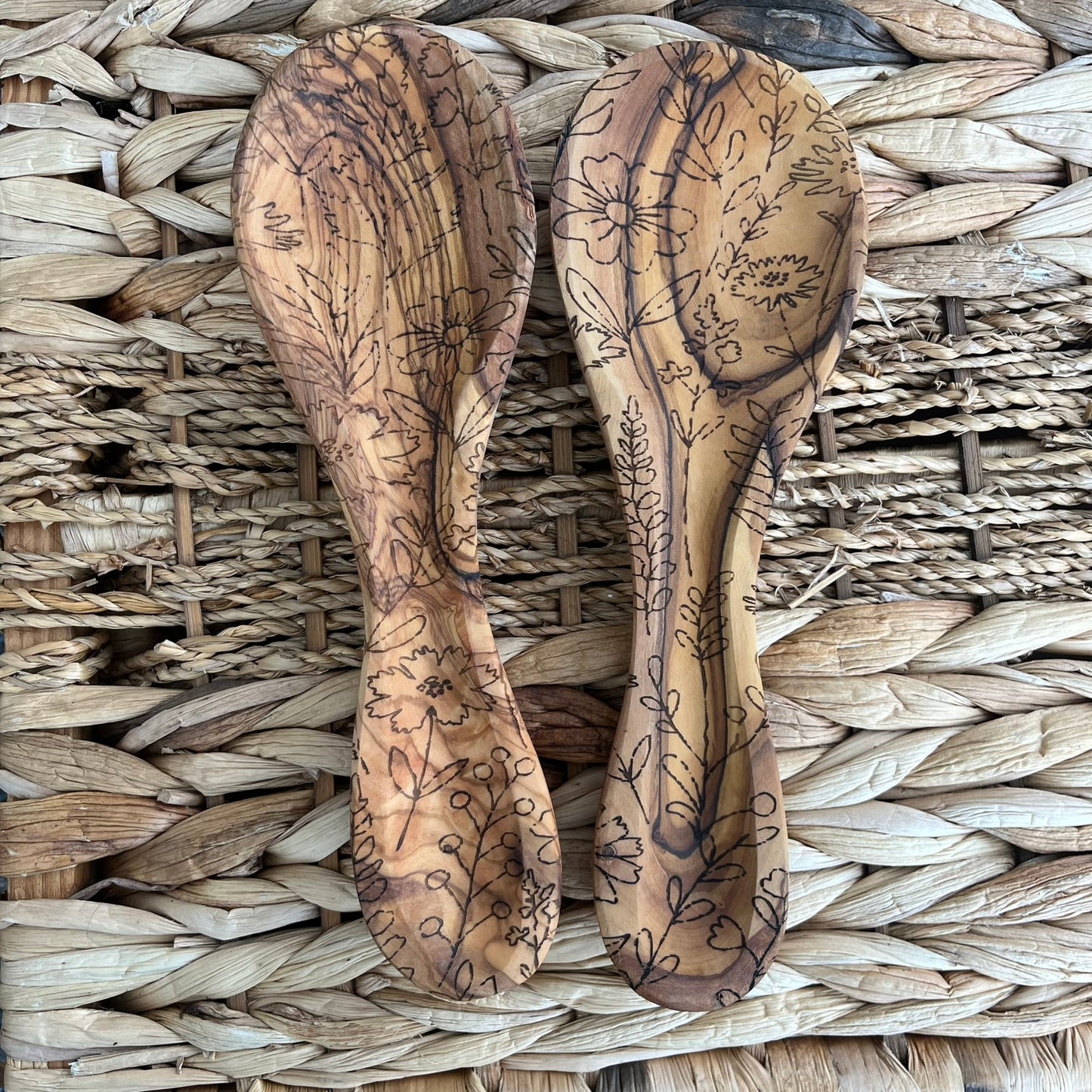 Olive Wood Spoon Rests